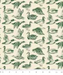 Ducks Green Baby Bedding -Mallard /Changing Mattress Cover - thumbnail 2