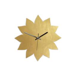 Pure Brass Blossom - Silent Wall Clock Various Sizes - thumbnail 2