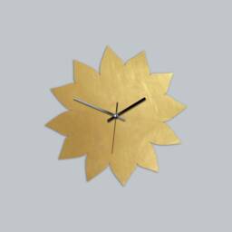 Pure Brass Blossom - Silent Wall Clock Various Sizes - thumbnail 3