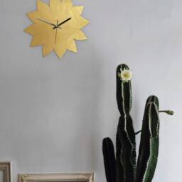 Pure Brass Blossom - Silent Wall Clock Various Sizes - thumbnail 4