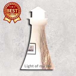 Lighthouse Acrylic Mirror Wall Art Personalized Engraving Available