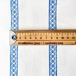 1396. Camilla Stripe Indigo Blue, Handmade 100% Cotton Cushion Cover, Various Sizes - thumbnail 3