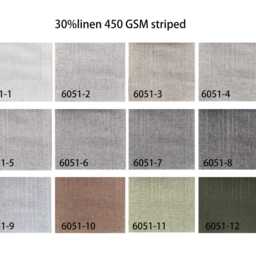 12 Colors, Custom Roman Shades With Chain Mechanism, Striped 30%linen Blend Soft Shade, Window Treatment, Blinds - thumbnail 2
