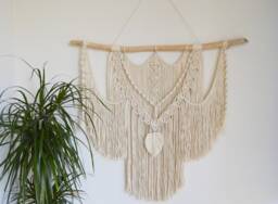 Large Macrame Wall Hanging, Art, Woven Boho Decor, Tapestry, Nursery Bedroom Hanging - thumbnail 1