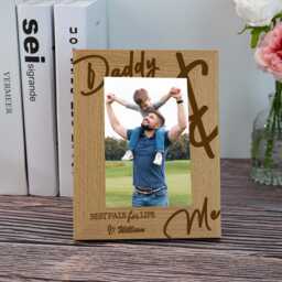 Personalised Dad Gifts, Daddy & Me Photo Frame, Custom Engraved Daddy Picture Frame, Daddy Birthday Gift, Keepsake Gift For Dad, New - thumbnail 2