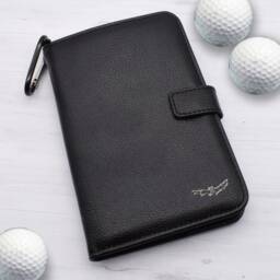 Bat Design - Personalised Leatherette Golf Organiser Complete With Divot Repairer, Marker, Tees, Scorecard & Pencils - thumbnail 1