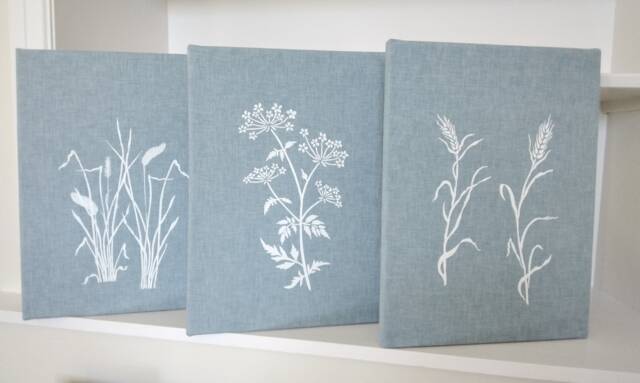 Blue White Wall Hangings Floral - image 1