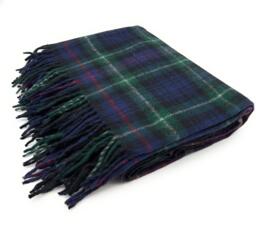 Soft Wool Tartan Blanket - 70x60 Inches Soft, Warm & Timeless Mackenzie - thumbnail 1