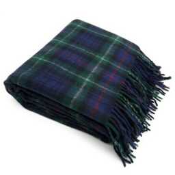 Soft Wool Tartan Blanket - 70x60 Inches Soft, Warm & Timeless Mackenzie - thumbnail 2