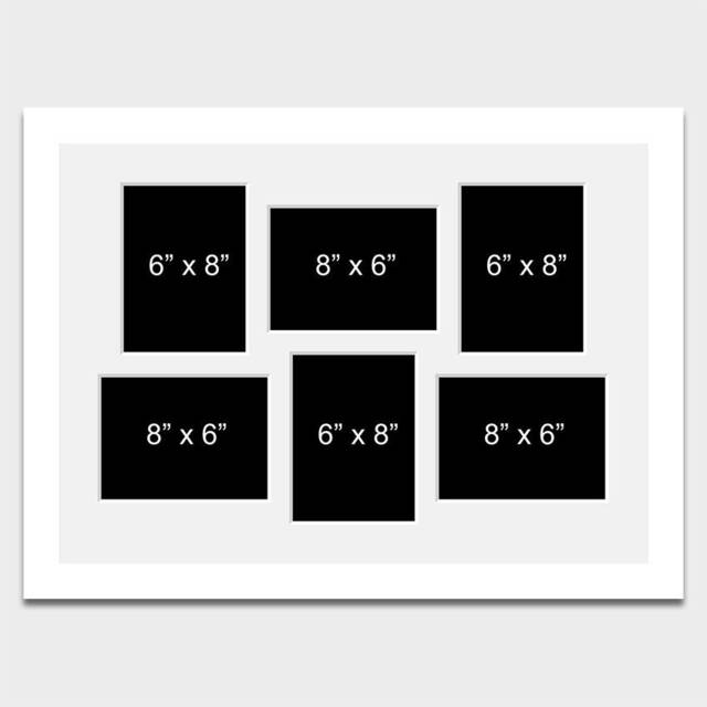 "Multi Photo Frame - Hold 6 8""x6" - image 1