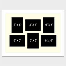 "Multi Photo Frame - Hold 6 8""x6" - thumbnail 2