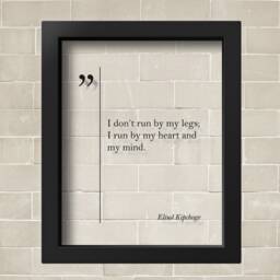 Transparent Eliud Kipchoge Quote Marathon Motivation Poster Wall Art Runner Gift Print Inspiring Running - thumbnail 2