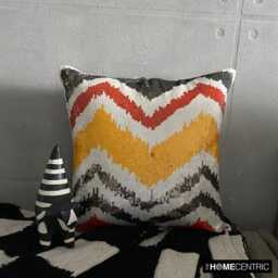 "Autumn Fall Pillow Cover Silk Orange Couch 16""x16" - thumbnail 2
