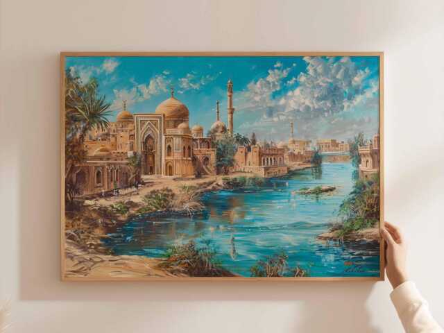 Baghdad Iraq Poster Middle East Travel Art Print - image 1