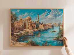 Baghdad Iraq Poster Middle East Travel Art Print - thumbnail 1