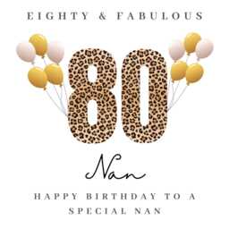 Personalised Nan 80Th Birthday Candle Gift Box Hamper Card Present B - thumbnail 4