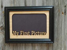 My First Picture Frame - 5x7 Holds 4x6 Photo- Ultrasound Picture, Newborn Photo, Frame, Gift, Gift For - thumbnail 1