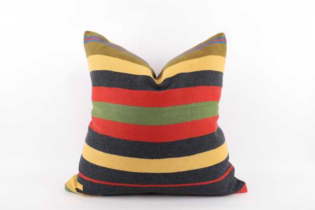 Handwoven Wool Kilim Pillow Cover Bohemian Home Decor - 24''x24'' - image 1