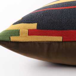 Handwoven Wool Kilim Pillow Cover Bohemian Home Decor - 24''x24'' - thumbnail 4