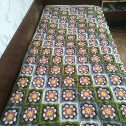 African Flower Crochet Blanket - thumbnail 3