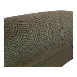 Wing Back Queen Anne Cottage 2 Seat Sofa - Light Brown Herringbone Fabric - thumbnail 4
