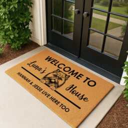 Personalized Petproud Doormat - Custom Made Rug With Name & Breed - thumbnail 4
