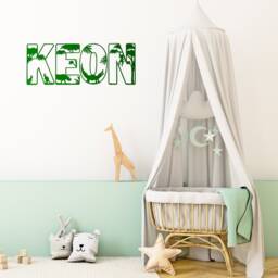 Safari Name Sign - Letters Personalised Custom Decor Jungle Theme Wall Art - thumbnail 3