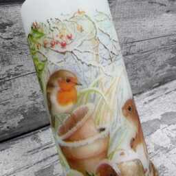 Robin Squirrel Candle, Gift, Gifts, Squirrel, Autumn Decor, Candle - thumbnail 3