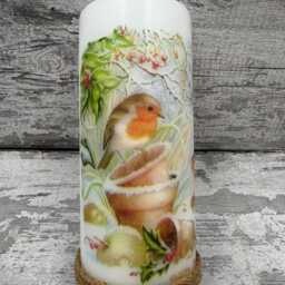 Robin Squirrel Candle, Gift, Gifts, Squirrel, Autumn Decor, Candle - thumbnail 2