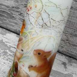 Robin Squirrel Candle, Gift, Gifts, Squirrel, Autumn Decor, Candle - thumbnail 4