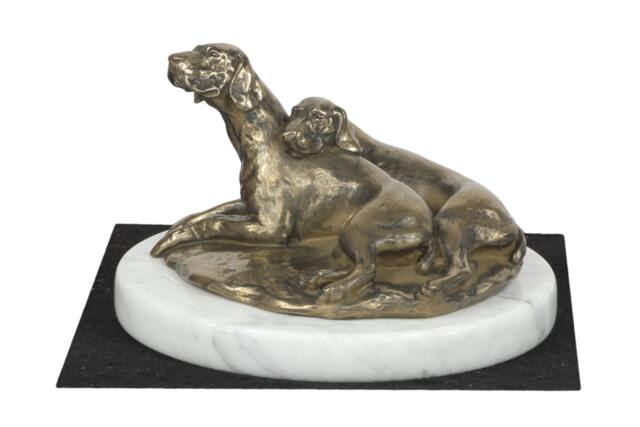 Weimaraner, Dog White Marble Base Statue, Limited Edition, Artdog. Made Of Cold Cast Bronze. Perfect Gift. Limited Edition - image 1