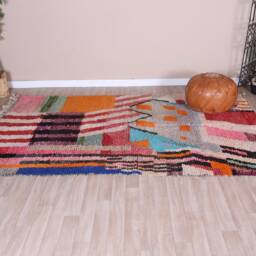 Authentic Boujaad Rug, Red Moroccan Rug 6x9 Ft - thumbnail 2