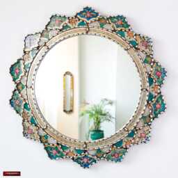 Round Peruvian Mirror 23.6 - thumbnail 2