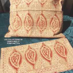 Ethnic Kalamkari Red & Gold Cushion Covers - thumbnail 2