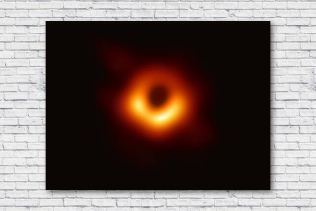 First Black Hole Picture, M87 Messier 87, Poster, Image, Picture Of Hole, Wall Art Decal Vinyl Canvas