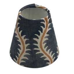 Helter Slate Candle Clip Lampshade, Handmade Lampshades, Table Blue Lamp Shade, On Lampshade