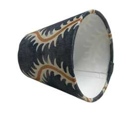 Helter Slate Candle Clip Lampshade, Handmade Lampshades, Table Blue Lamp Shade, On Lampshade - thumbnail 2