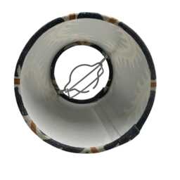 Helter Slate Candle Clip Lampshade, Handmade Lampshades, Table Blue Lamp Shade, On Lampshade - thumbnail 3