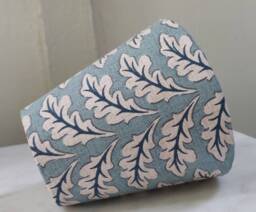 Morris Powder Blue Oak Candle Clip Lampshade - thumbnail 1