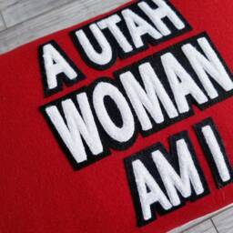 University Of Utah, A Utah Woman Am I Letterman Pillow, Utes, Go Utes - thumbnail 3