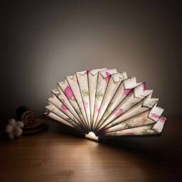 Handmade Paper Flower Lamp For Unique Home Decor, Night Light Floral Decor Personalized Gift Ideas Birthday Gifts Her, New - thumbnail 1