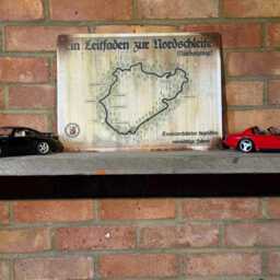 N??rburgring Street Sign 70's Retro Vintage Style Rusty Metal Mancave Wall Art - thumbnail 3