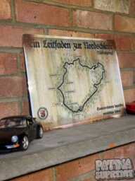 N??rburgring Street Sign 70's Retro Vintage Style Rusty Metal Mancave Wall Art - thumbnail 1