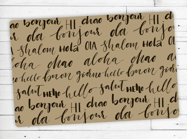 "Doormat ""Aloha, Hello, Ola.." - image 1