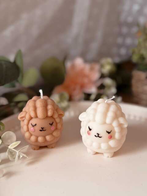 Little Sheep Candle - Choice Of Colors & Scents - image 1