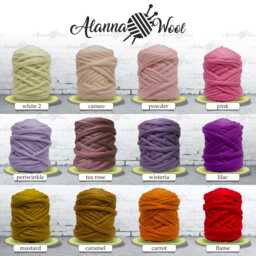 Handmade Chunky Merino Wool Blanket Arm Knit, Super Bulky - thumbnail 4