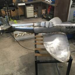 Spitfire Mkii Battle Of Britain Handmade Stainless Steel Welded Sculpture - thumbnail 4