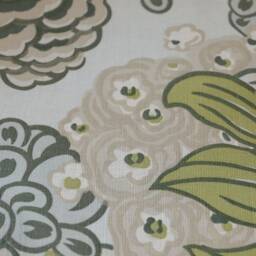 Chinoiserie Floral Pillow Cover Thibaut Honshu Robins Egg Linen Blend - thumbnail 4