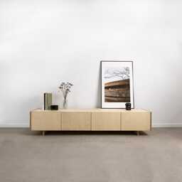 Ototo.03 Minimalist Plywood Media Console, Stand, Tv Cabinet, Filing Sideboard, Entertainment Center - thumbnail 1
