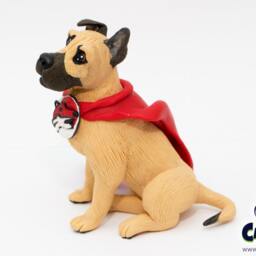Custom Dog Sculpture Team Colors Pet Figurine, Sports Fan Gift - thumbnail 3
